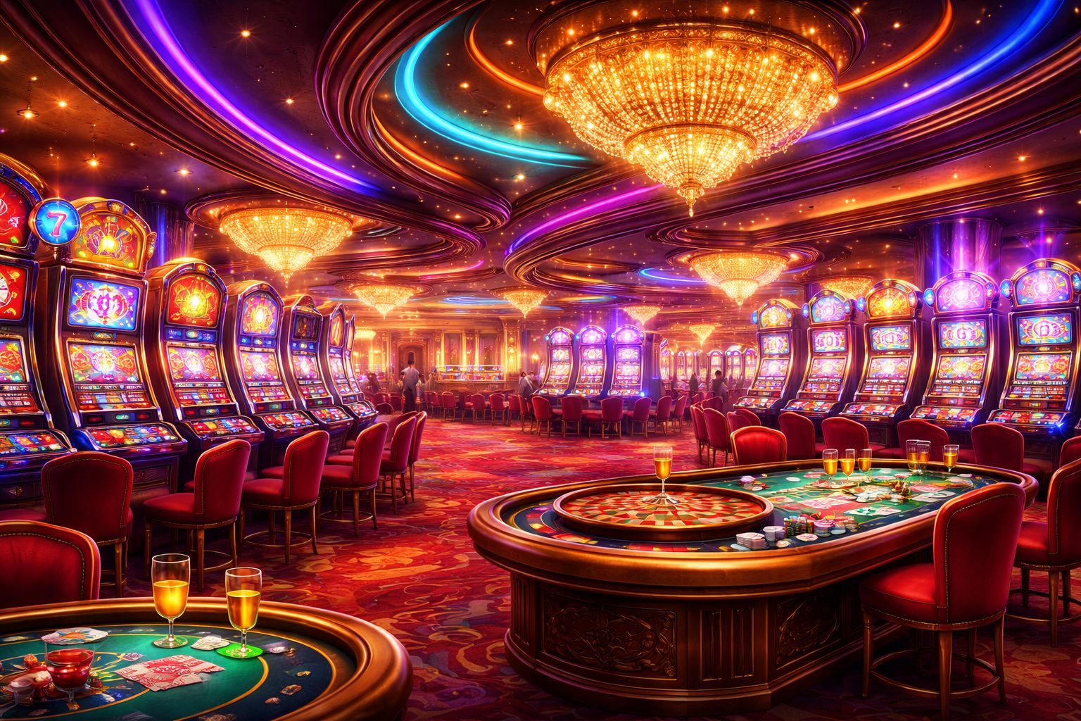MR 888 casino lobby banner with colorful gaming atmosphere
